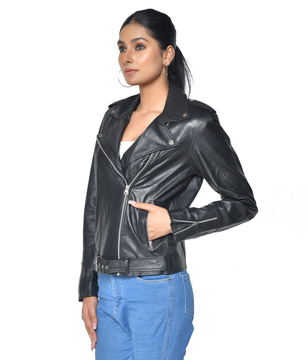 LADIES BIKER JACKET - Image 7