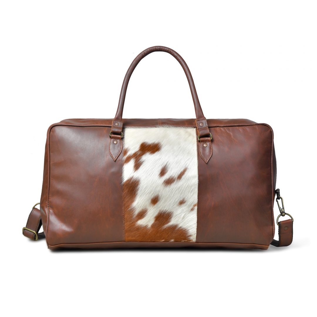 COW FUR TRAVEL DUFFLE